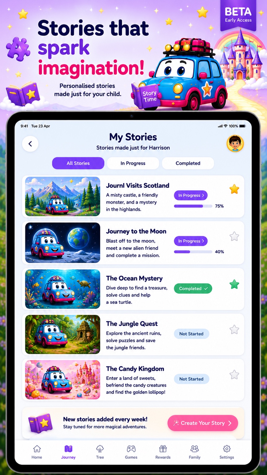 Journiverse story experience